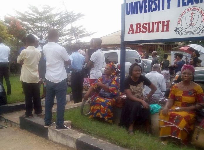 (ABSUTH) Abia State University Teaching Hospital workers begin strike