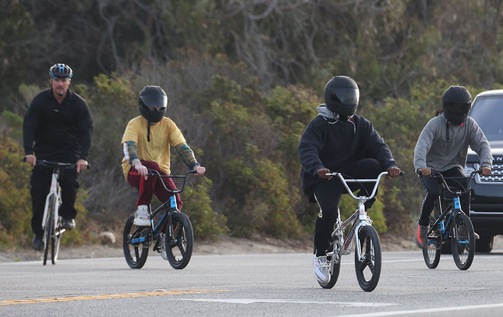 Kanye West Enjoys a Bike Ride With Friends as He Continues Treatment Post-Hospitalization