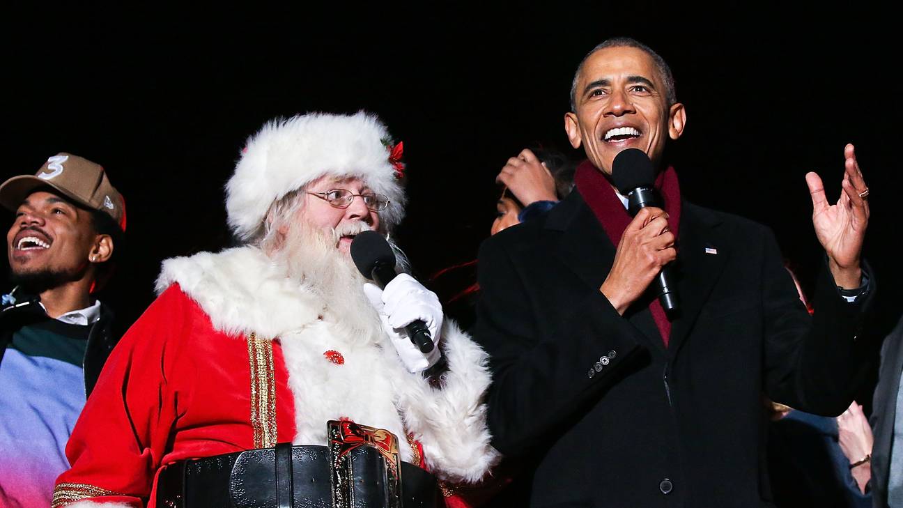 Chance The Rapper And President Obama Singing ‘Jingle Bells’